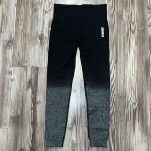 Gymshark Adapt Ombré Seamless Leggings Black and Grey Marl High Waist
